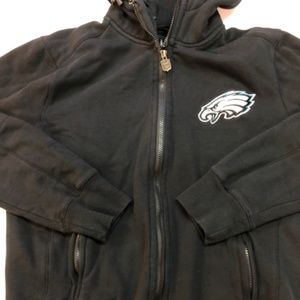 Philadelphia Eagles Double Zip Heavy Hoodie, Small
